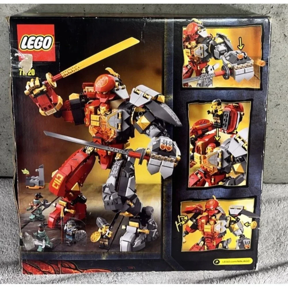 Lego Ninjago Fire Stone Mech 71720 w/ Box & Manual | Used Condition/ Incomplete